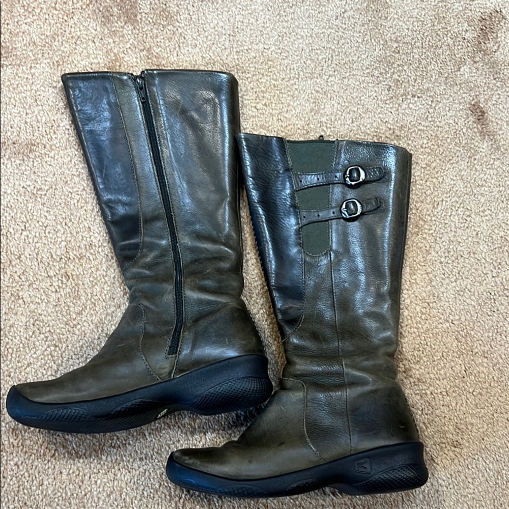 Women's Leather Knee-High Boots